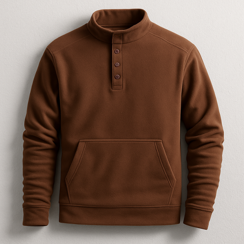 Preston Fleece Henley Pullover
