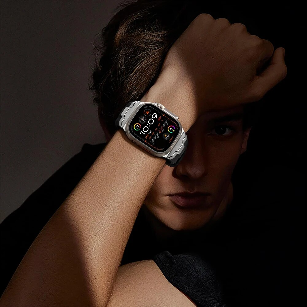 TitaniumEdge Silicone Apple Watch Band