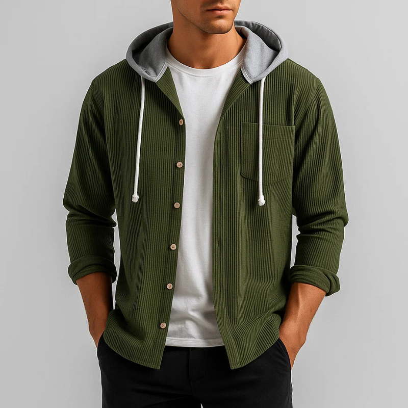 Miller Corduroy Hoodie Shirt