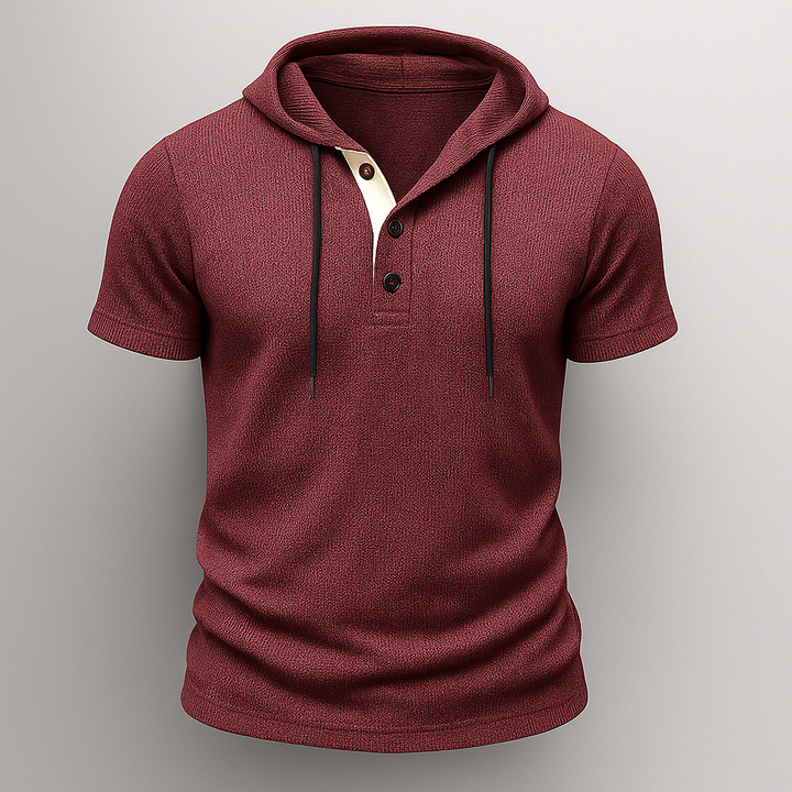 Hype Cotton Henley Hoodie