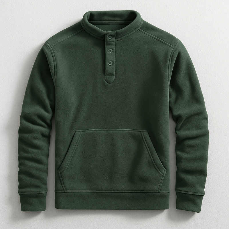 Preston Fleece Henley Pullover