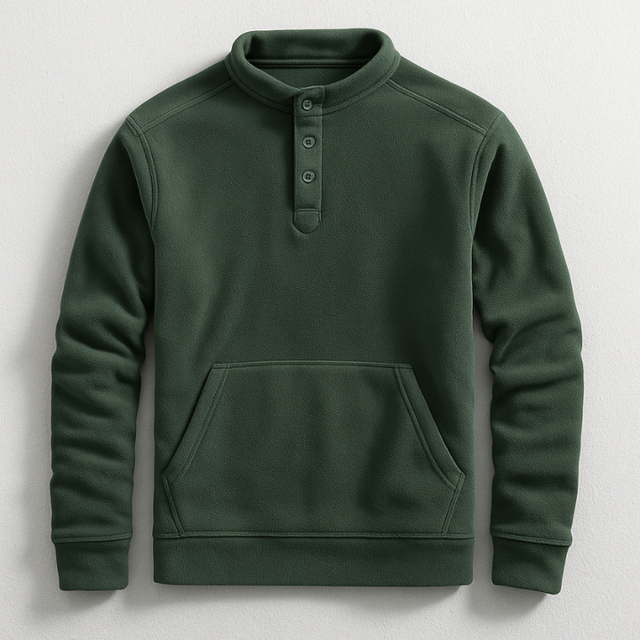 Preston Fleece Henley Pullover