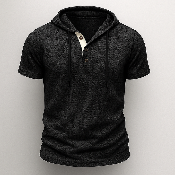 Hype Cotton Henley Hoodie