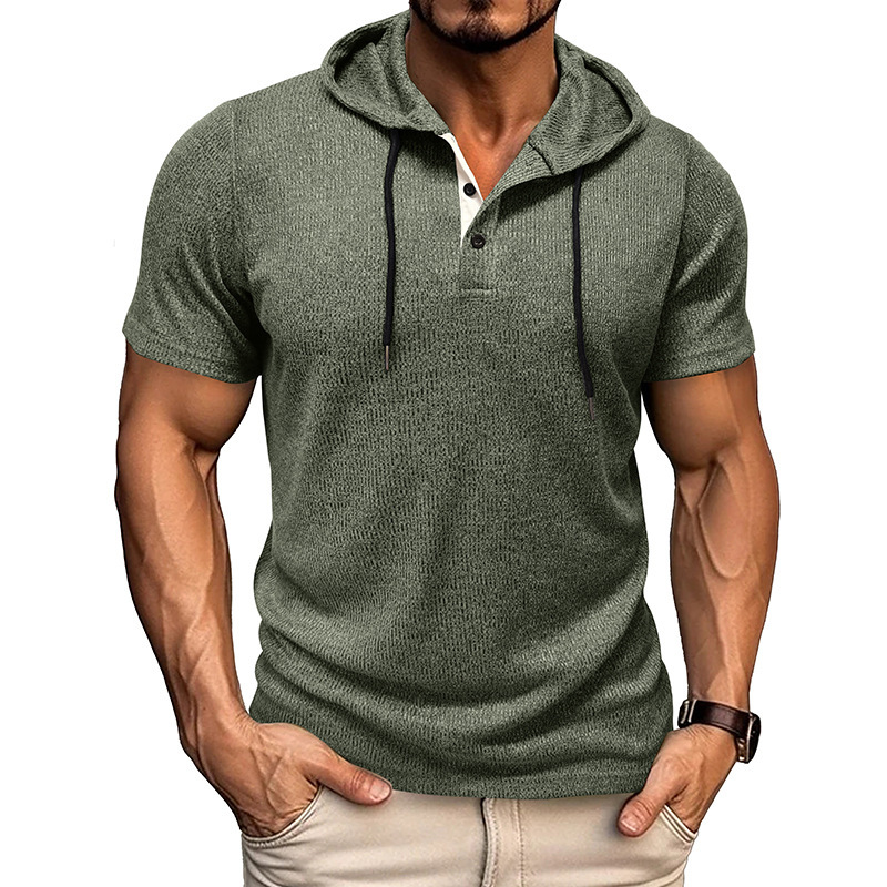Hype Cotton Henley Hoodie