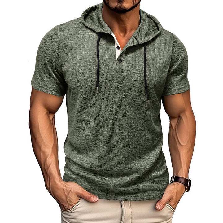 Hype Cotton Henley Hoodie