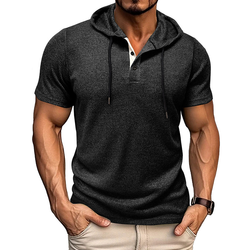 Hype Cotton Henley Hoodie