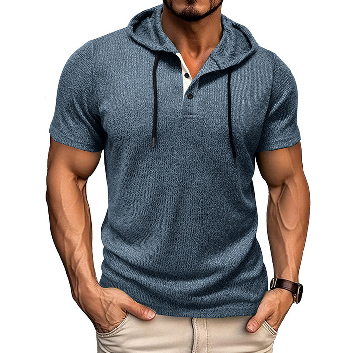 Hype Cotton Henley Hoodie
