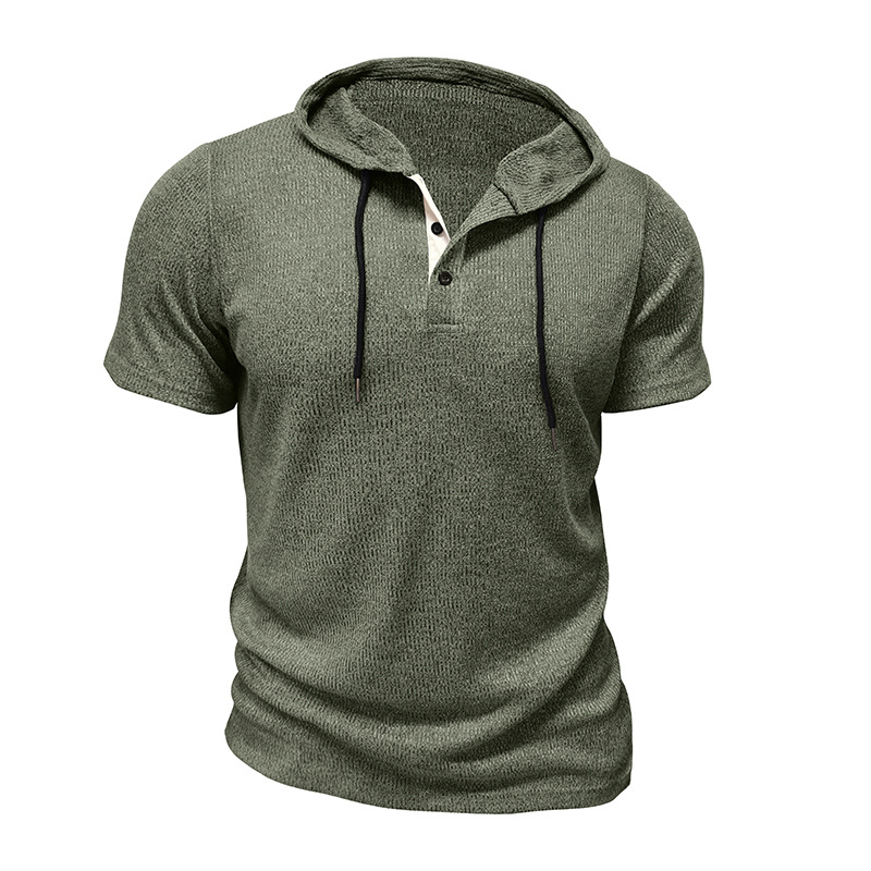 Hype Cotton Henley Hoodie