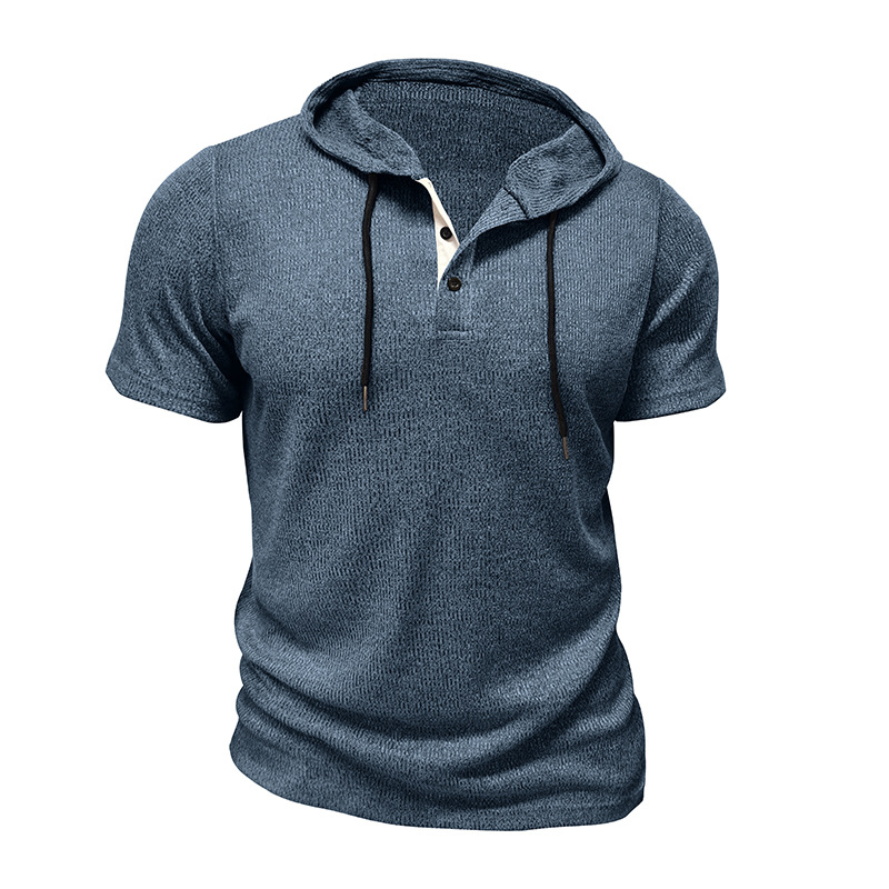Hype Cotton Henley Hoodie