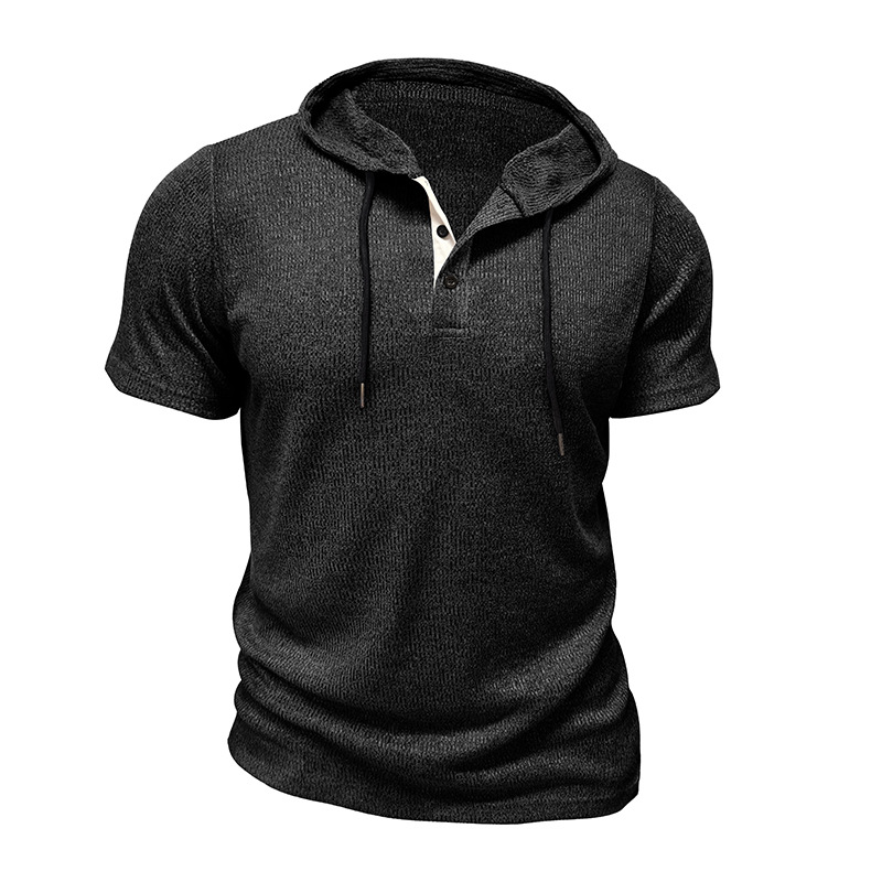 Hype Cotton Henley Hoodie