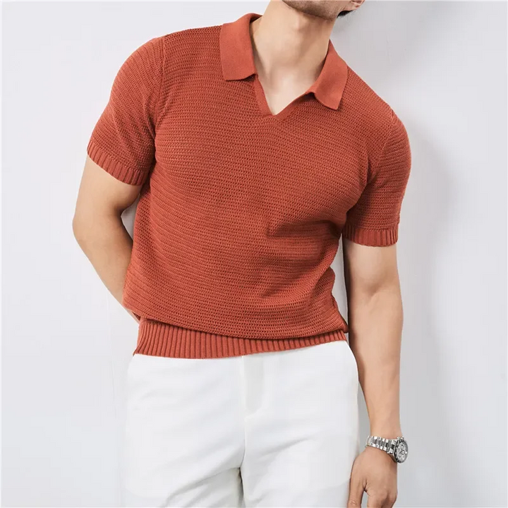 Lusso Knitted Polo Shirt