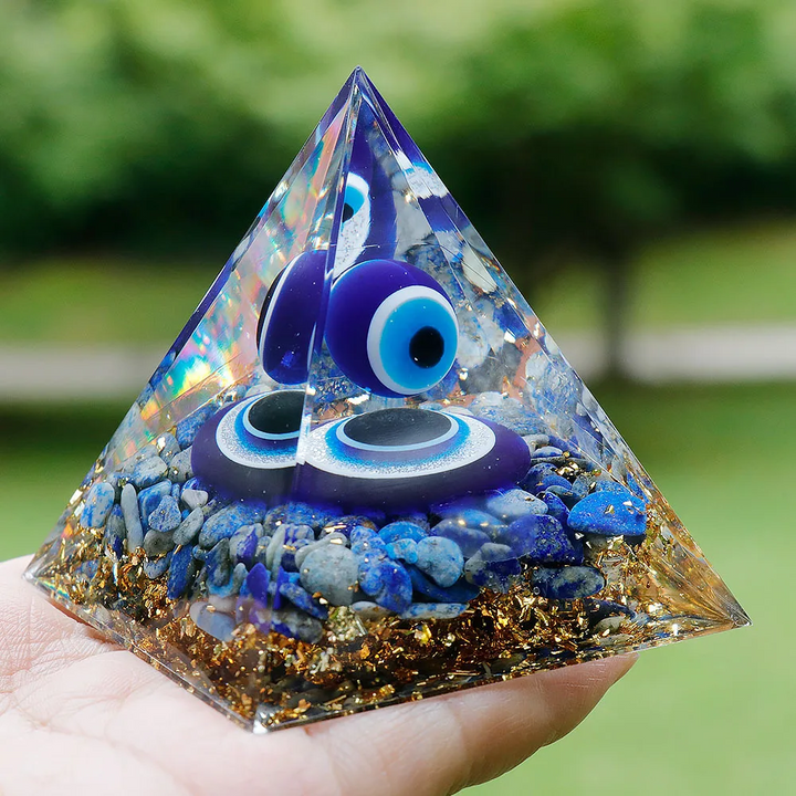 Mystic Eye Crystal Pyramid