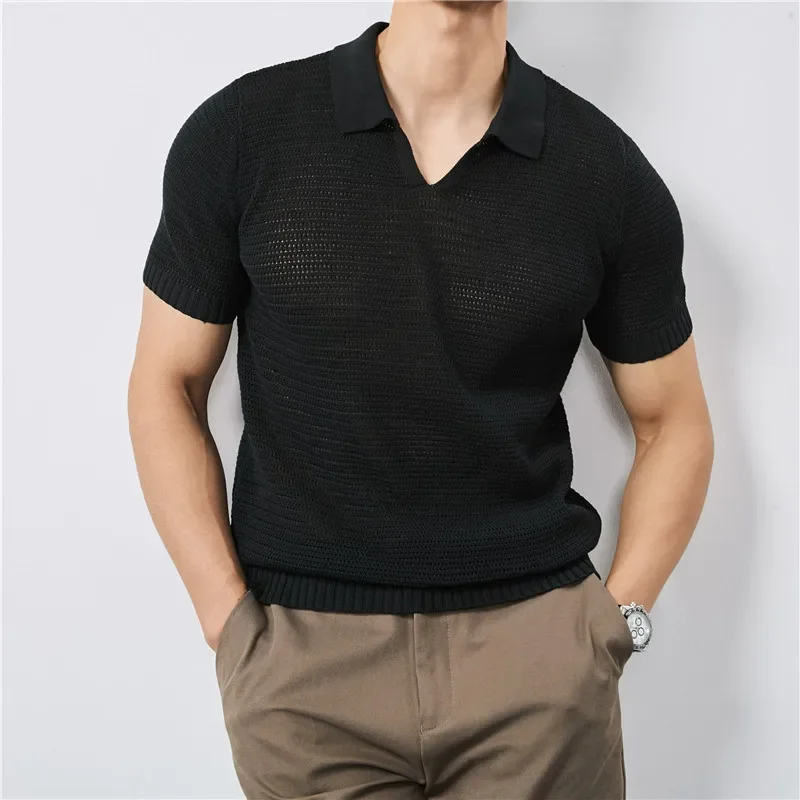 Lusso Knitted Polo Shirt