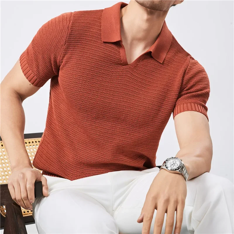 Lusso Knitted Polo Shirt
