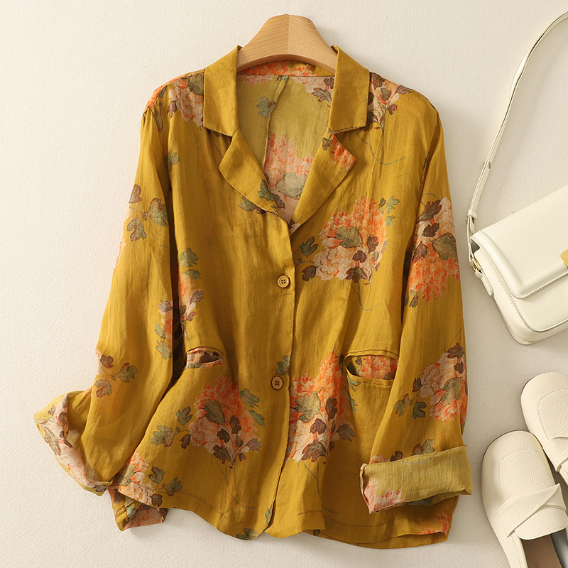 Lila Floral Blouse