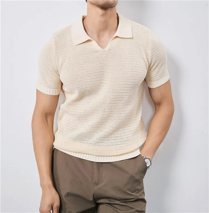 Lusso Knitted Polo Shirt