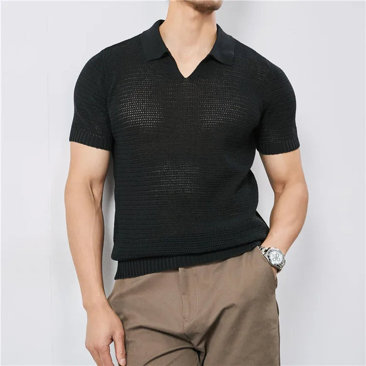 Lusso Knitted Polo Shirt