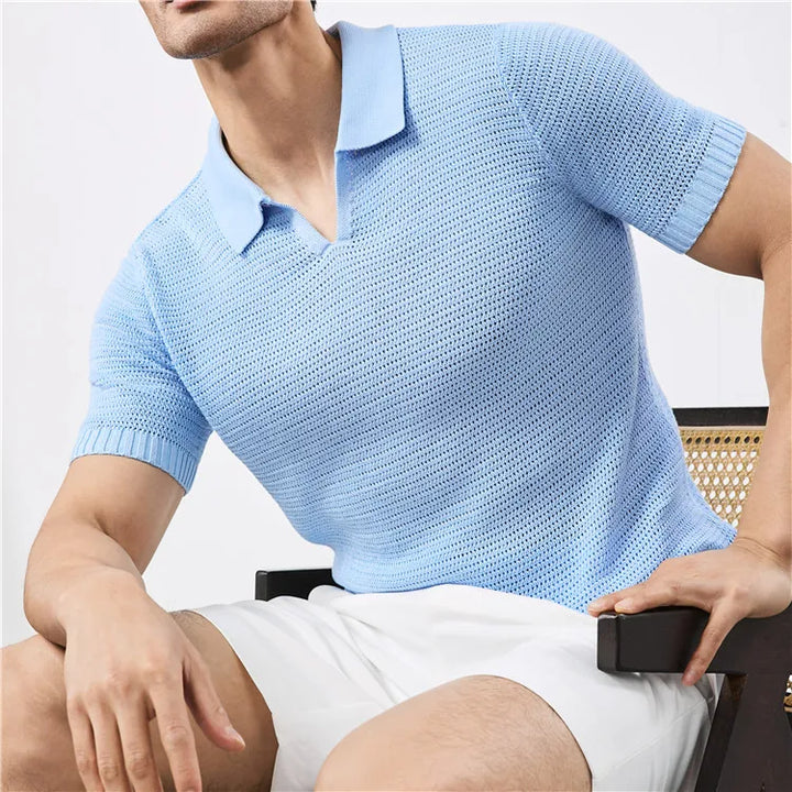 Lusso Knitted Polo Shirt