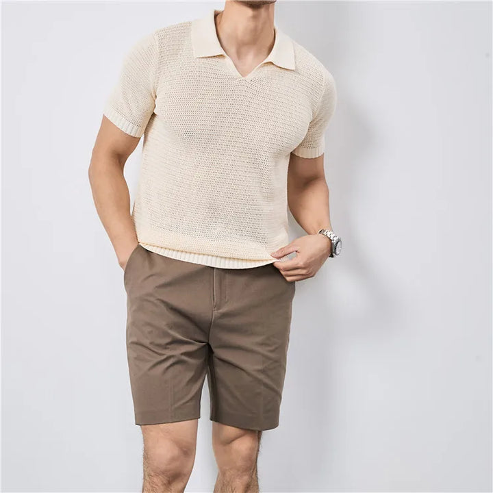 Lusso Knitted Polo Shirt