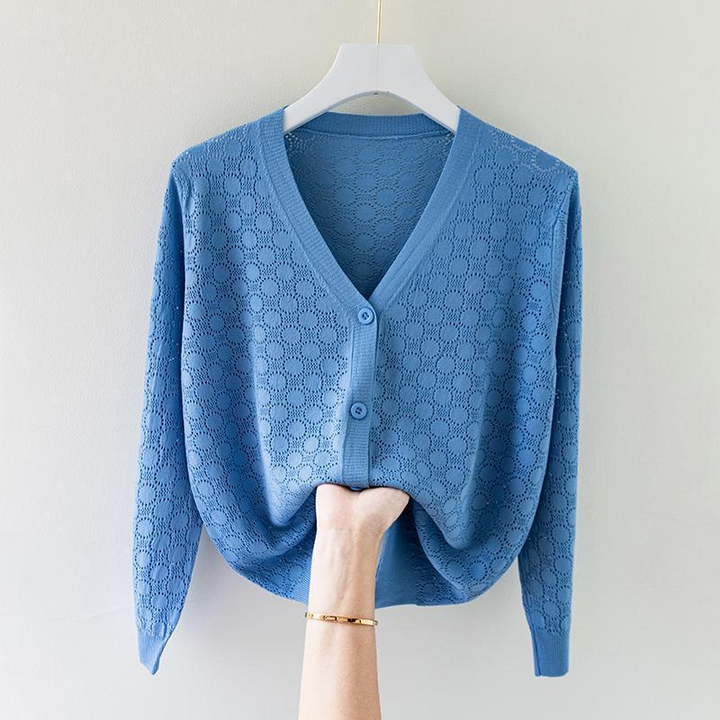 Serene Silk Knit Cardigan