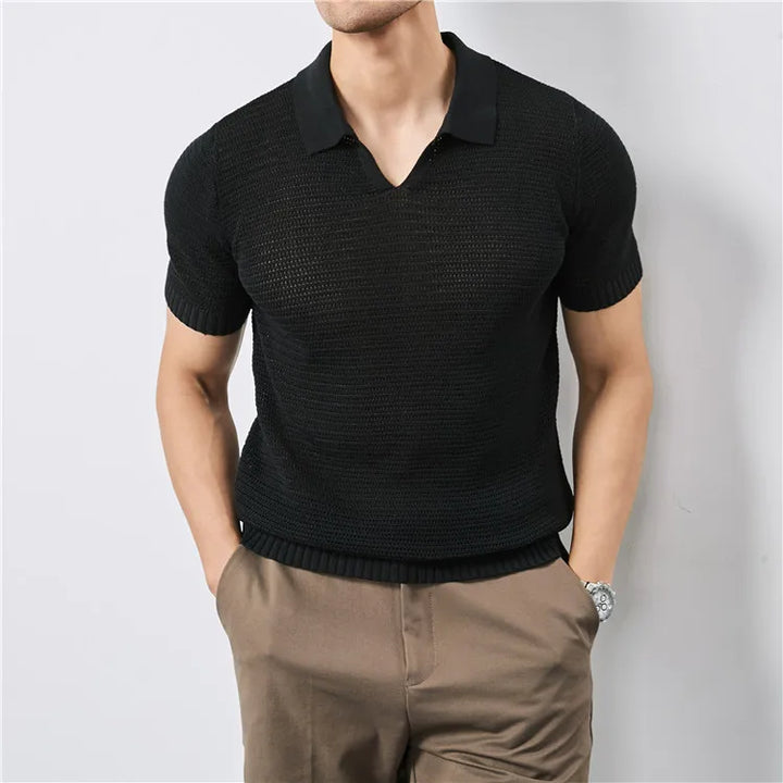 Lusso Knitted Polo Shirt