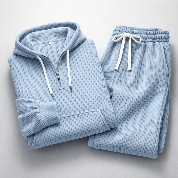 Hudson Waffle-Knit Set