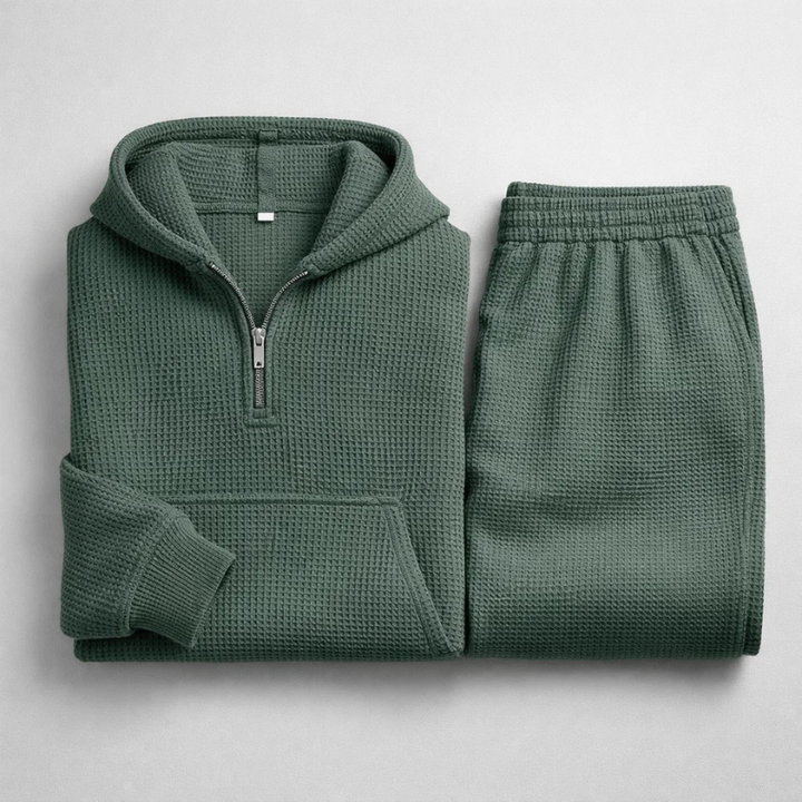 Hudson Waffle-Knit Set