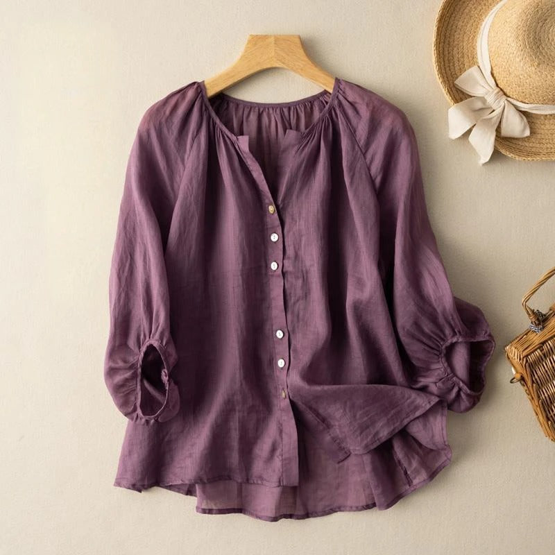 Camille Linen Blouse