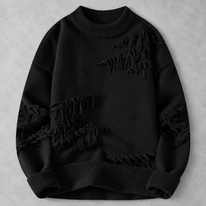 Hype Frayed Sweater