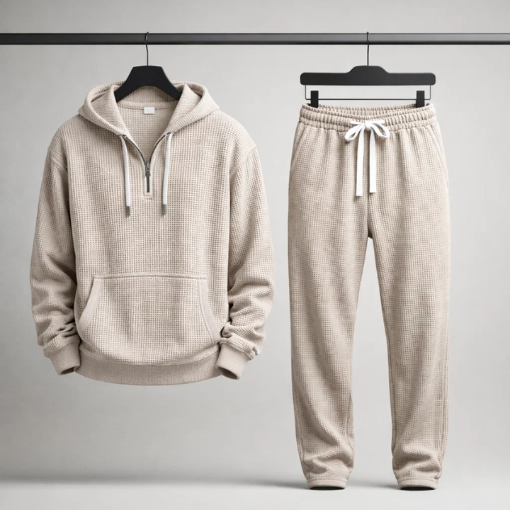 Hudson Waffle-Knit Set