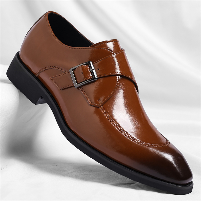 Danbury Leather Monk Strap Loafers