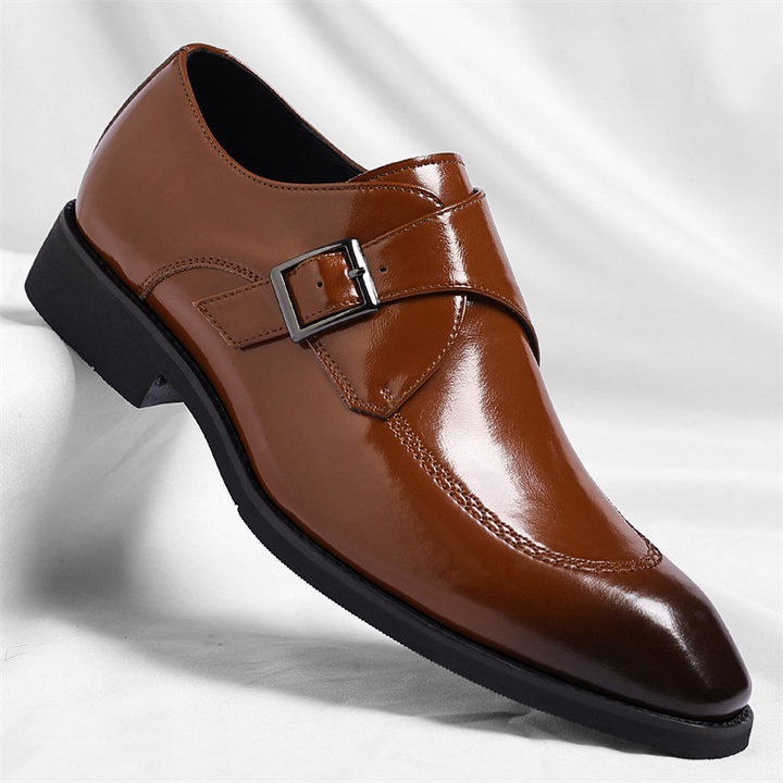 Danbury Leather Monk Strap Loafers