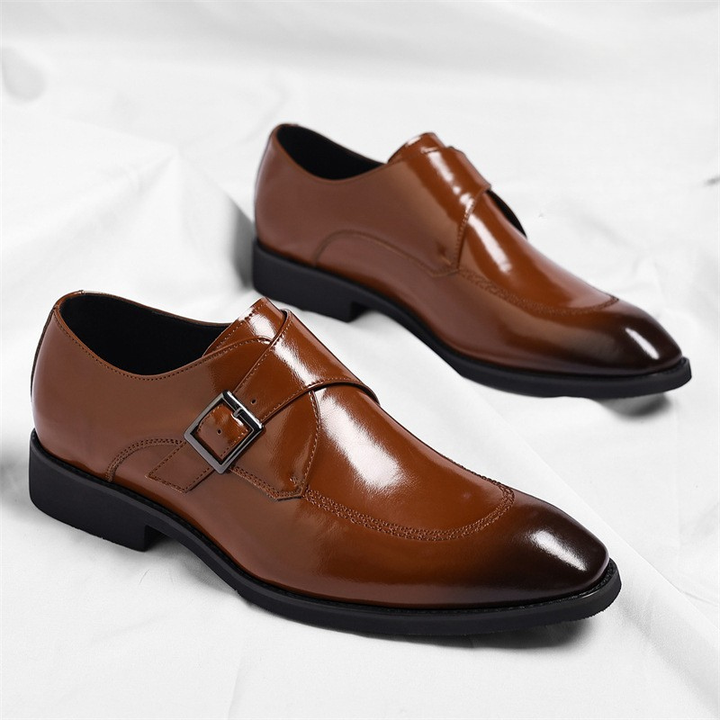 Danbury Leather Monk Strap Loafers