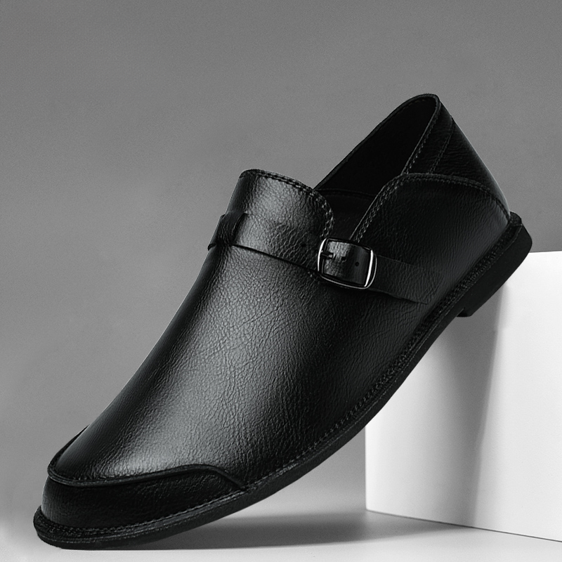 Firenze Leather Buckle Loafers