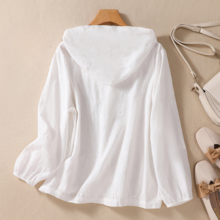 Amanda Linen Hoodie