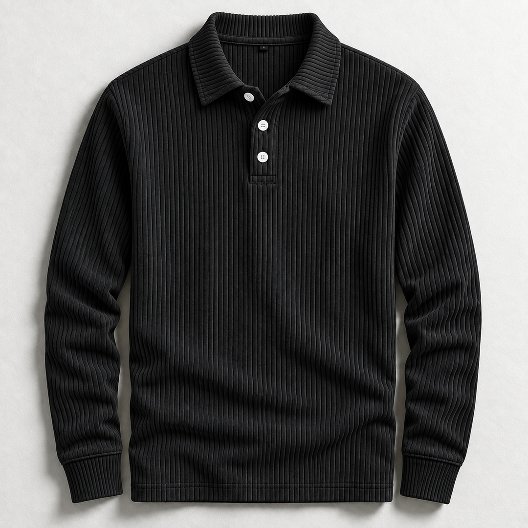 Hudson Corduroy Polo Sweater
