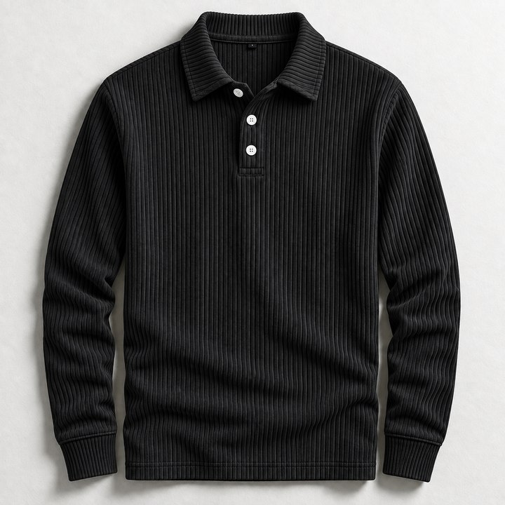 Hudson Corduroy Polo Sweater
