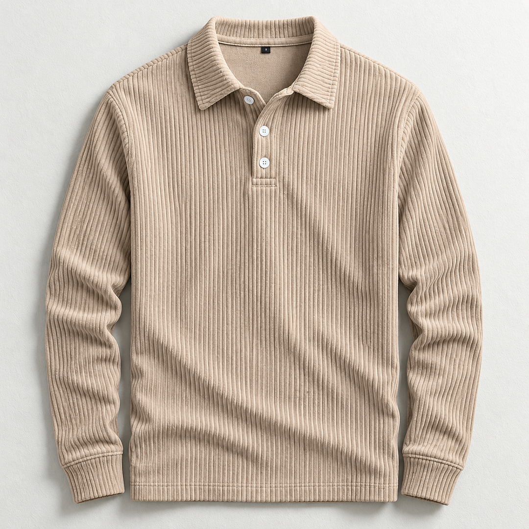 Hudson Corduroy Polo Sweater
