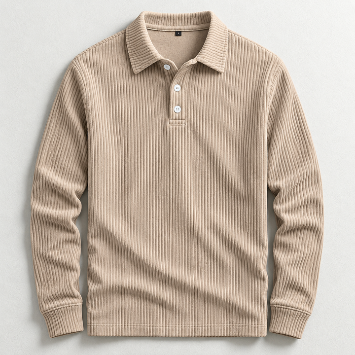 Hudson Corduroy Polo Sweater