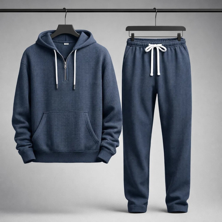 Hudson Waffle-Knit Set