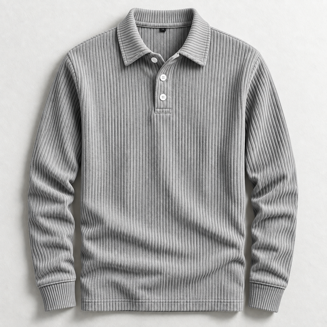Hudson Corduroy Polo Sweater