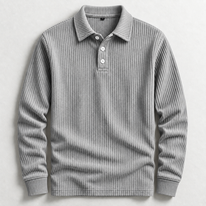 Hudson Corduroy Polo Sweater