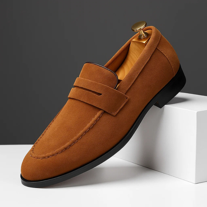 Marco Suede Penny Loafers