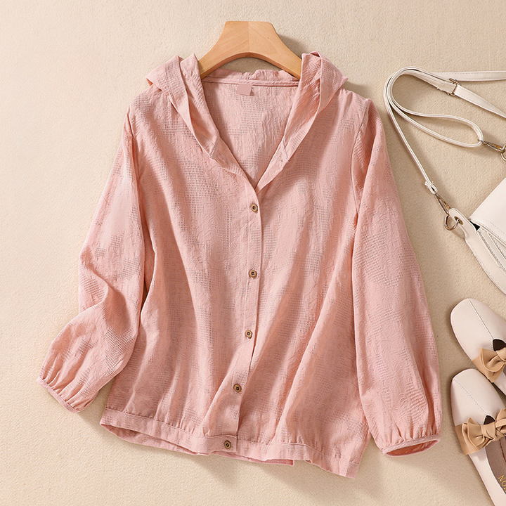 Amanda Linen Hoodie