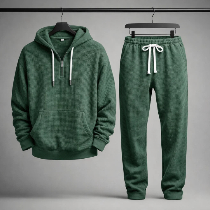 Hudson Waffle-Knit Set