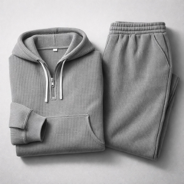 Hudson Waffle-Knit Set