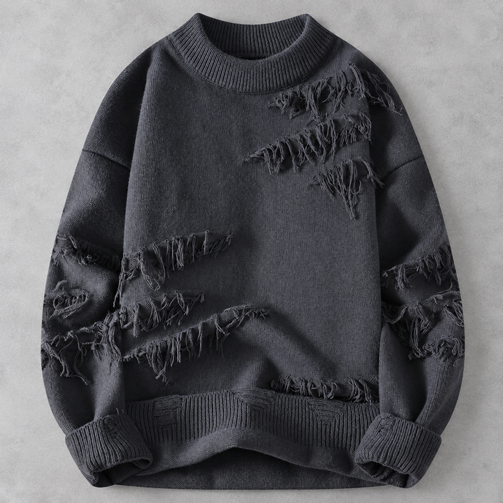 Hype Frayed Sweater