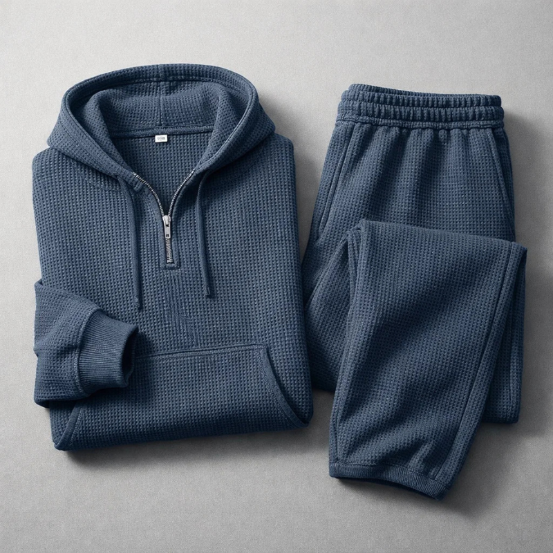 Hudson Waffle-Knit Set