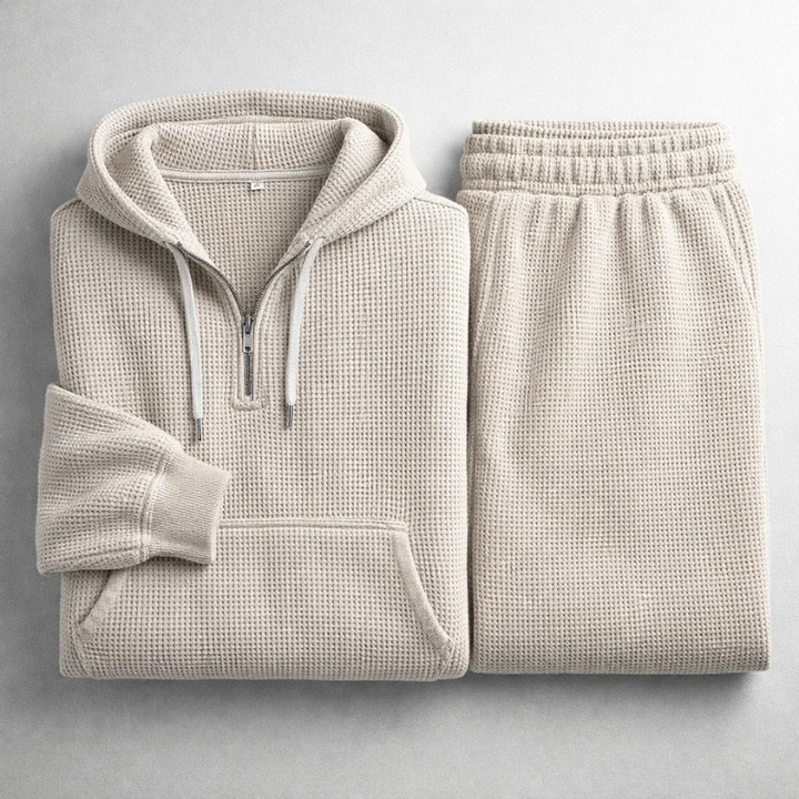 Hudson Waffle-Knit Set