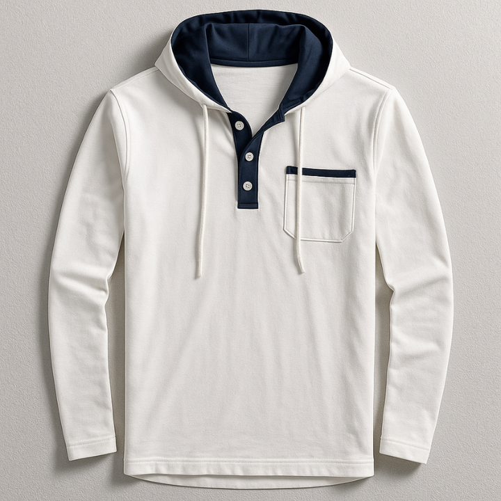 Hudson Henley Hooded Shirt